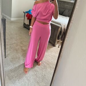 Pink Pant Suit